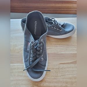 Gray Superga Cotu Classic Canvas Sneakers, Size US 9 or EU 40